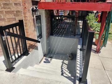 Aluminum Railings for Basement Entrances
