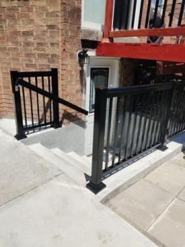Aluminum Railings for Basement Entrances
