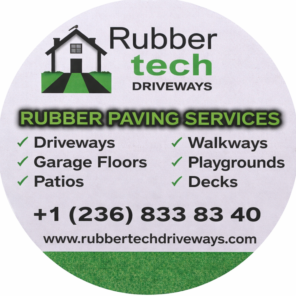 Rubber paving , rubber resurfacing  , cracked concret resurfacing.