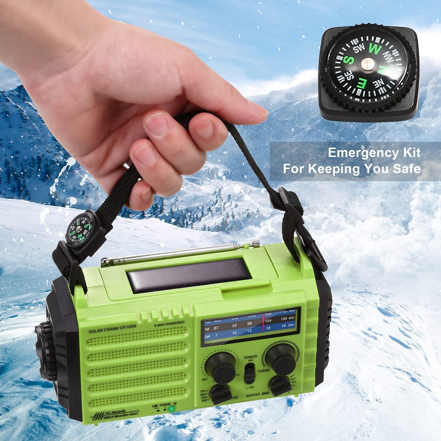 RADIO EMERGENCY SOS -24/7 Solar 5 Ways(NEW 40 %Off)