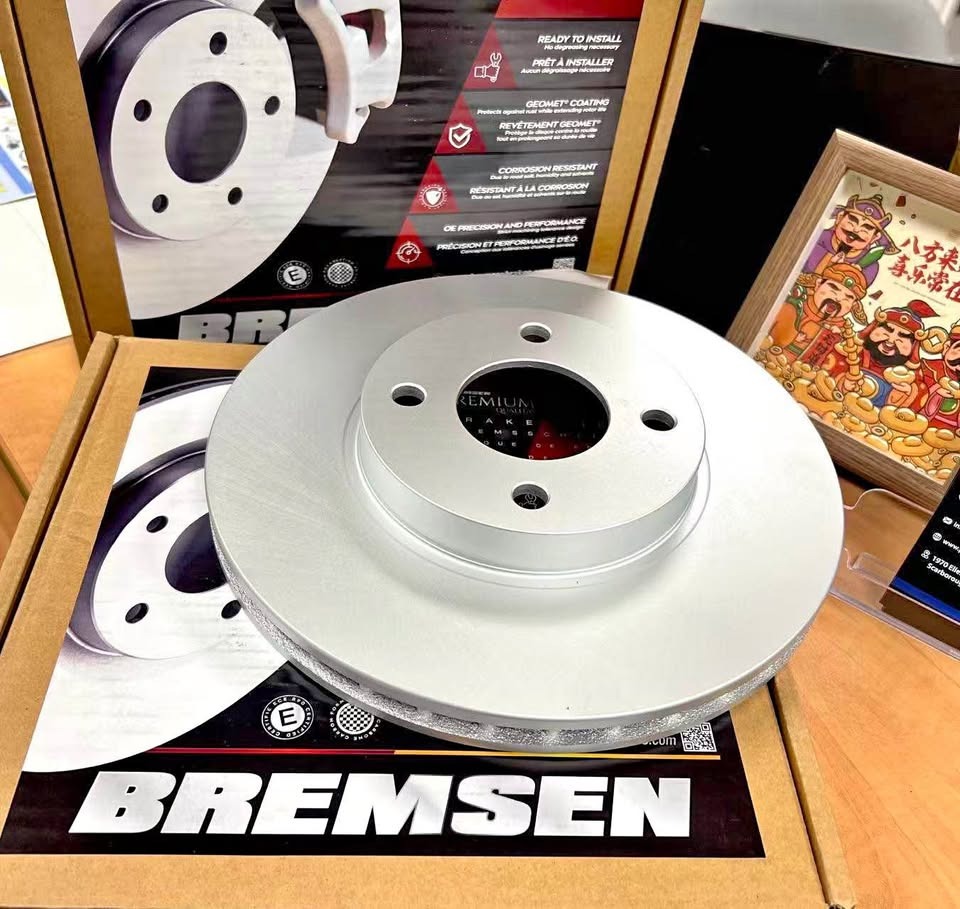 New Brake Pads & Rotors – Ceramic Pads & Coated Rotors