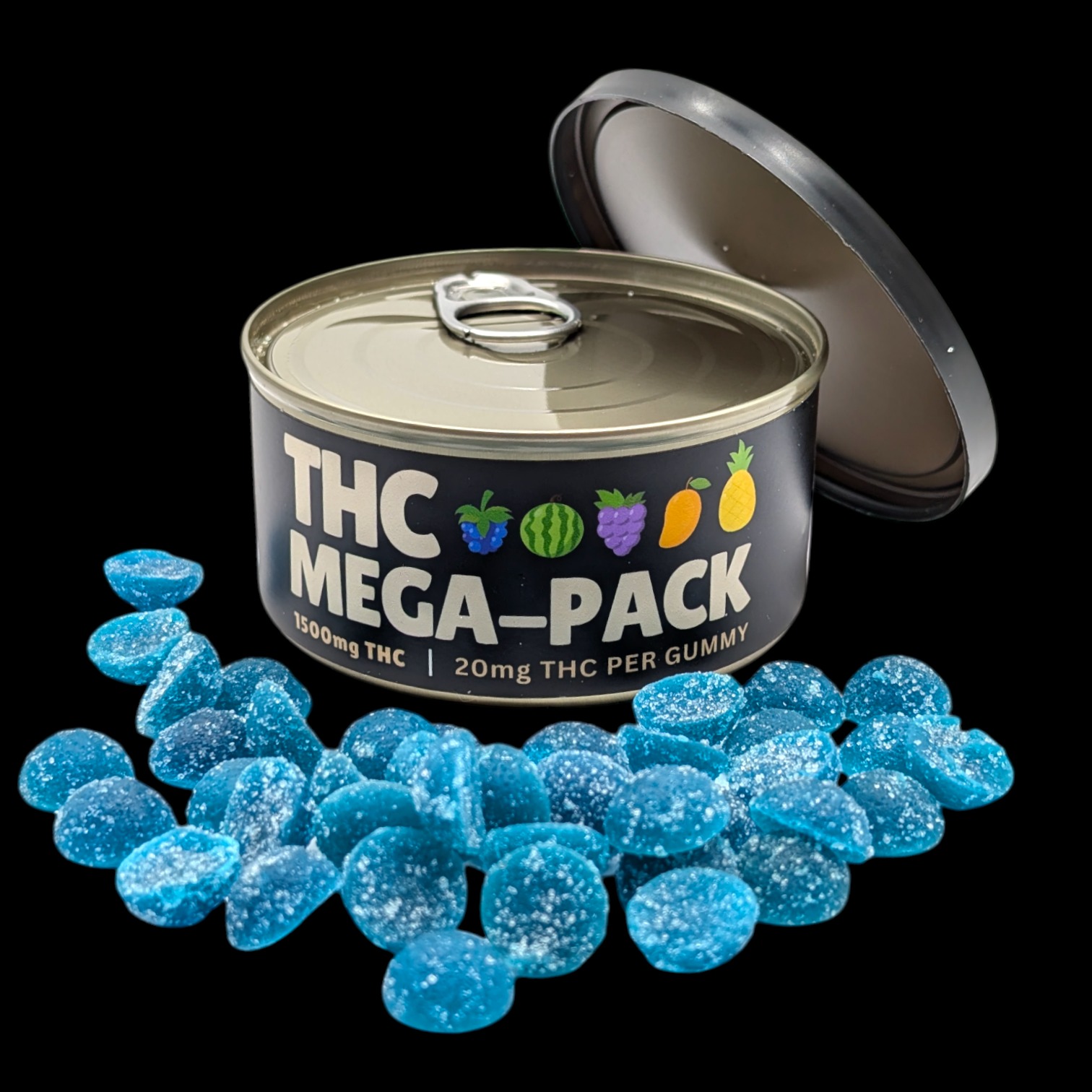THC Soda-Pack Gummies 1500mg – Soda-Inspired Gummy Variety