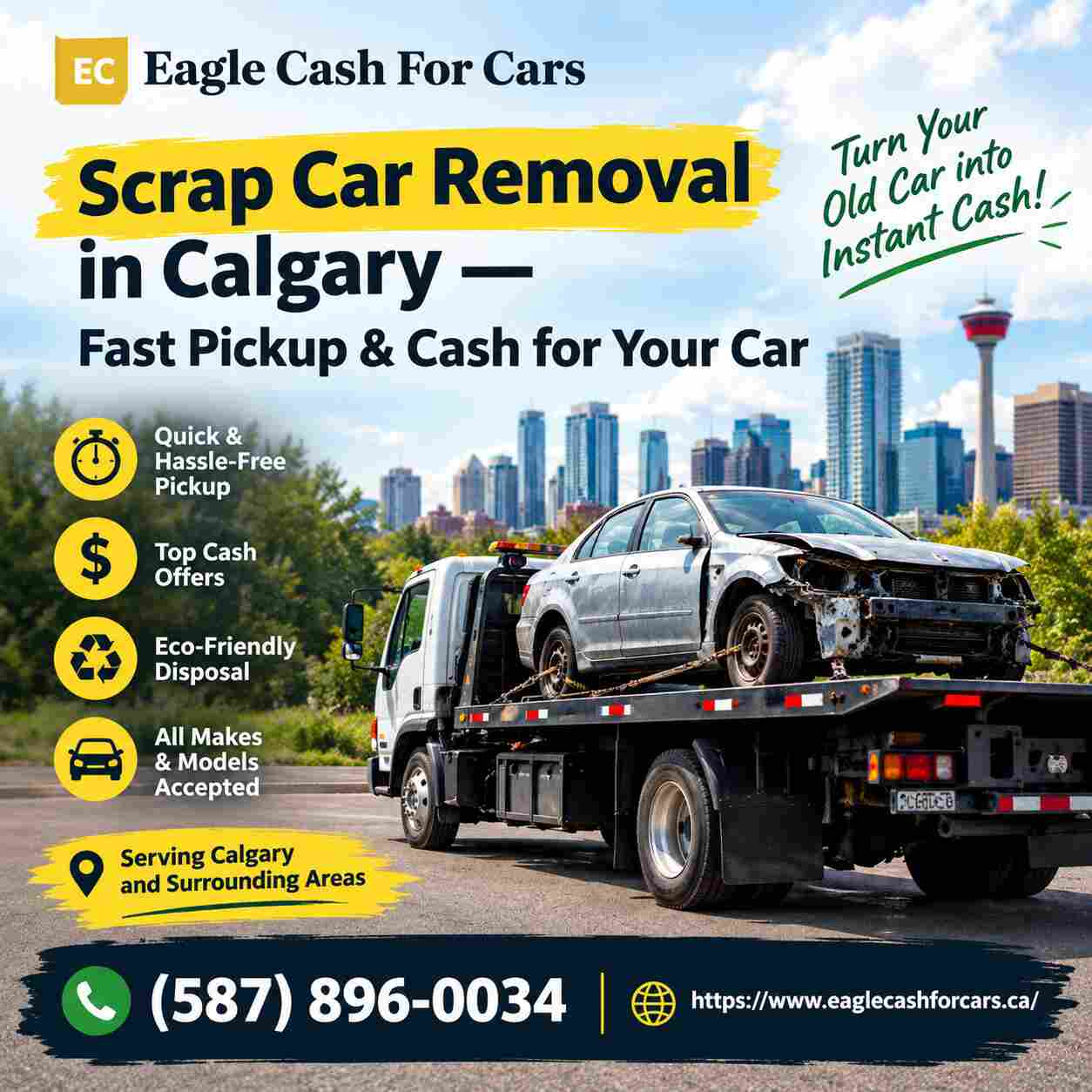 Scrap Car Removal in Calgary — Fast Pickup & Cash for Your Car