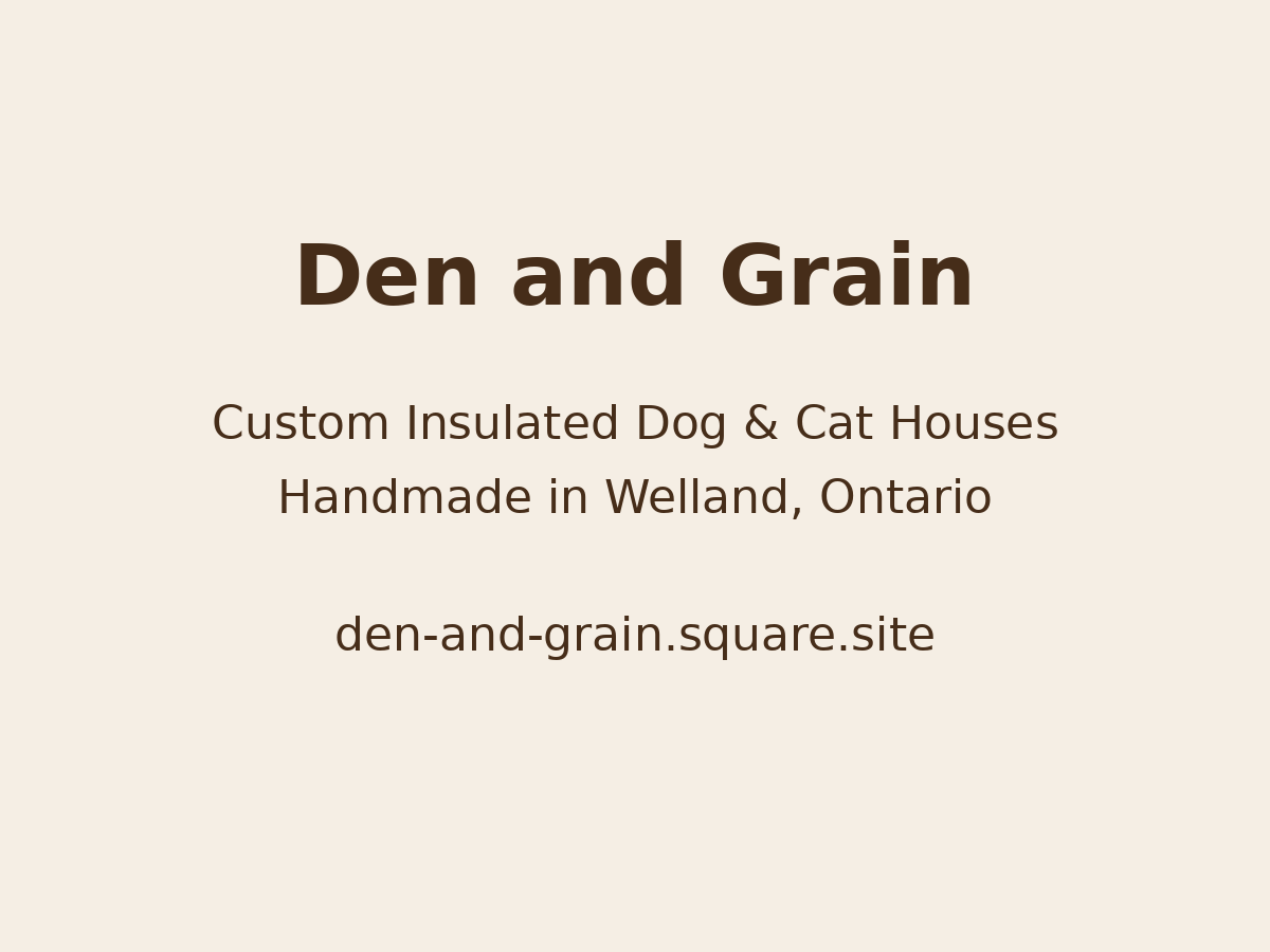 Custom Insulated Dog & Cat Houses - Built for Niagara Winters